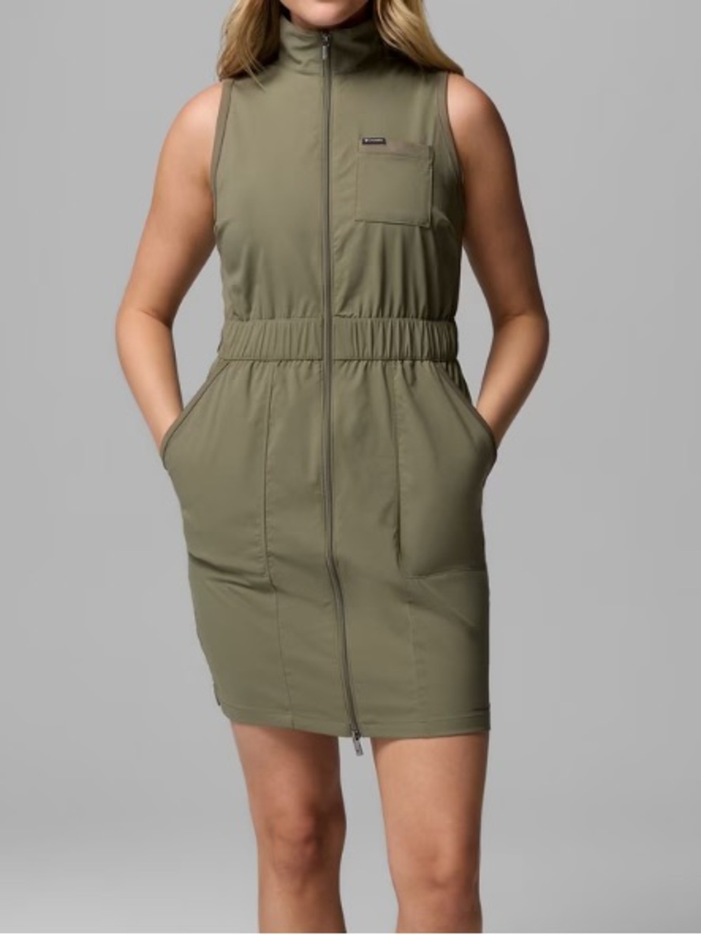 Columbia Leslie Falls Olive Green  - sun protection and cooling